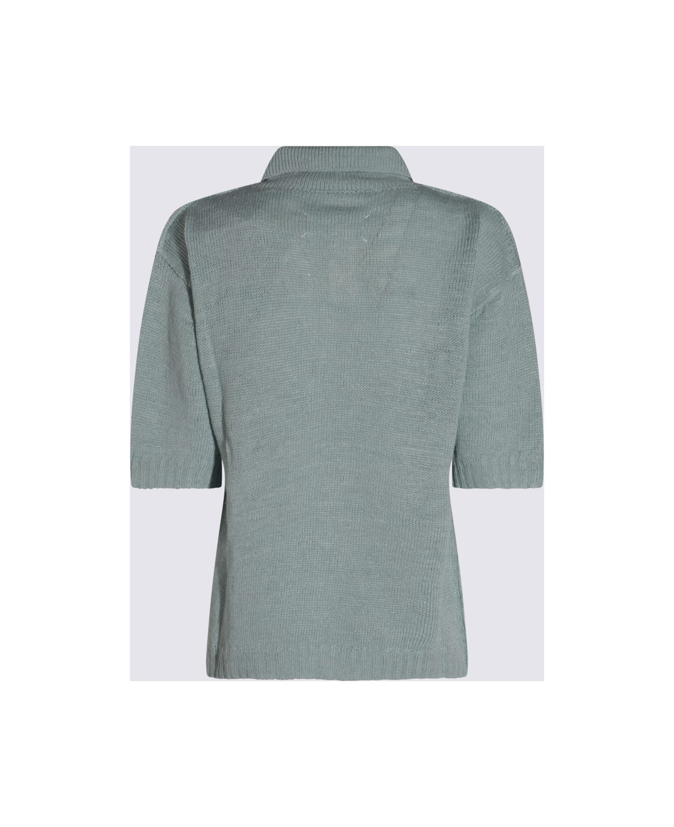 Maison Margiela Light Blue Canapa Polo Shirt - Blue