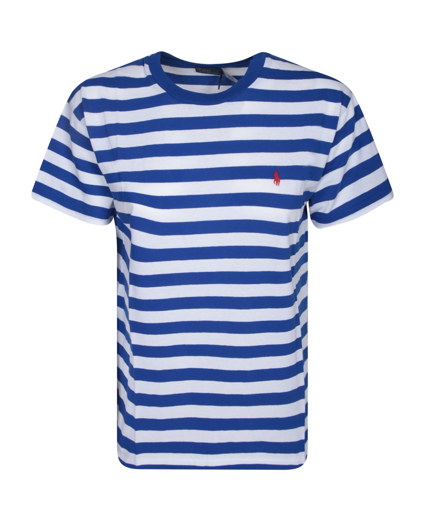 Polo Ralph Lauren Blue And White Striped T-shirt By Polo Ralph Lauren - Blue