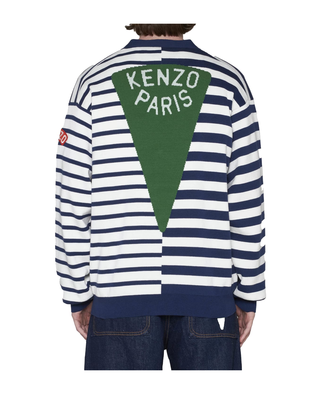 Kenzo Nautical Striped Cardigan - Blue カーディガン