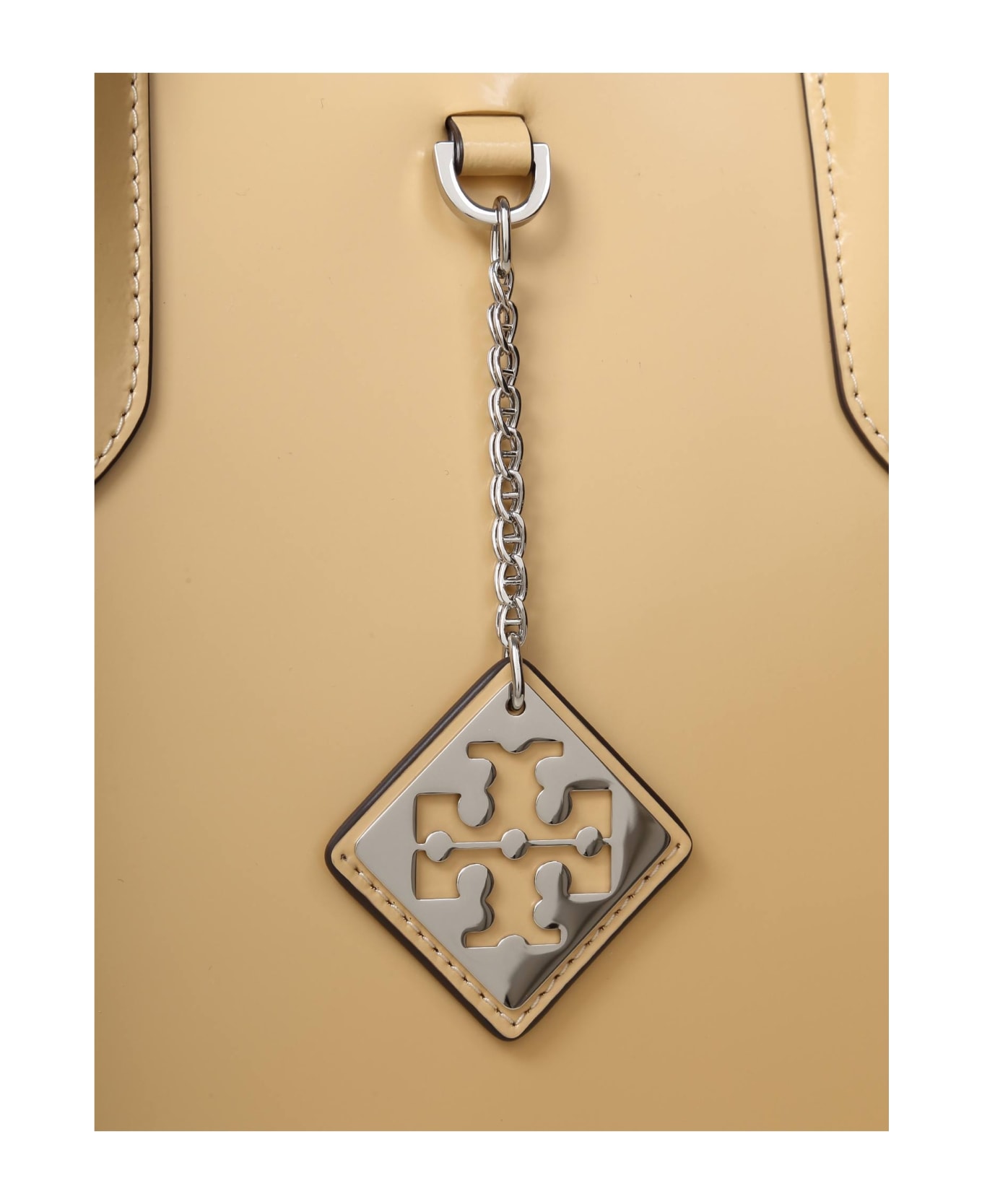 Tory Burch Swing Bag In Almond Brushed Leather - Almond