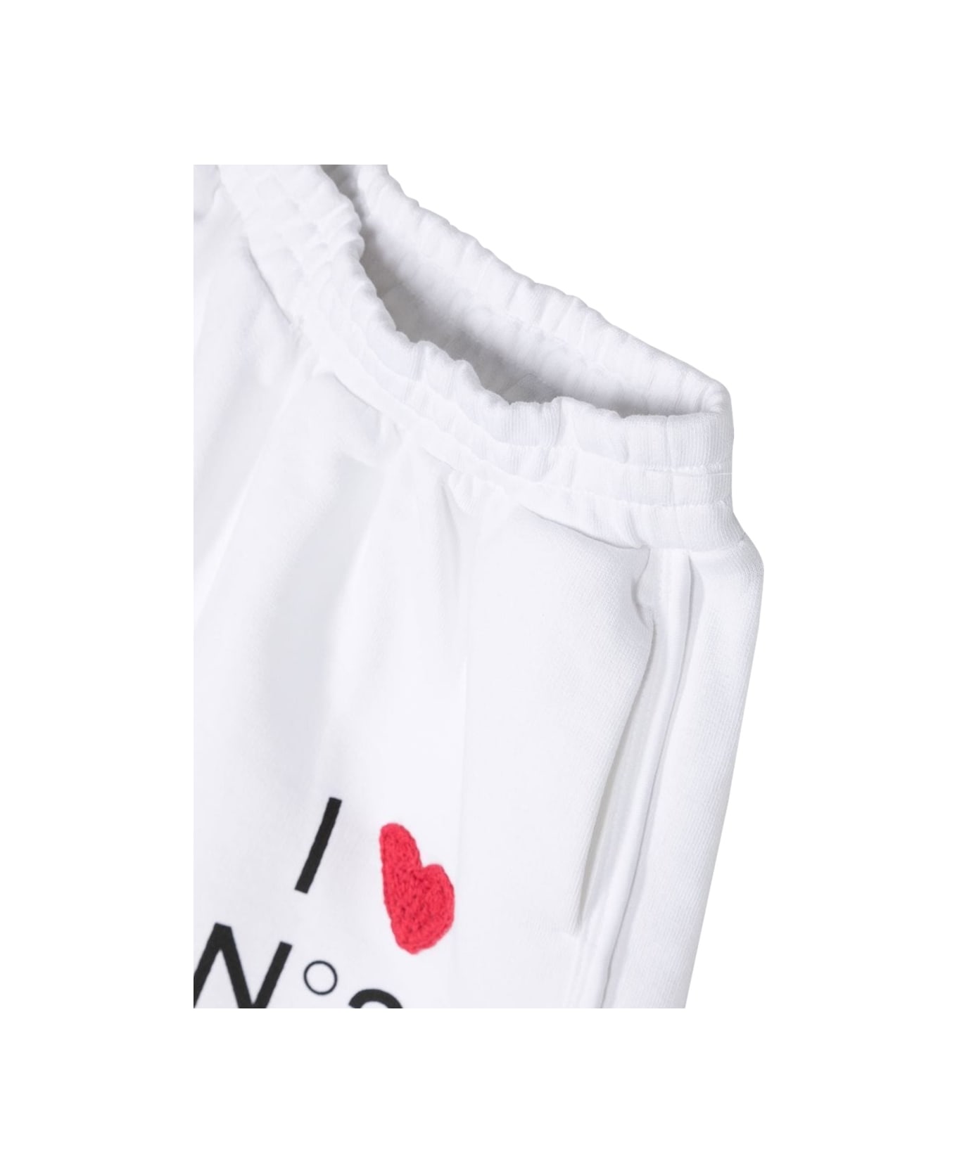 N.21 Shorts I Love N21 - WHITE