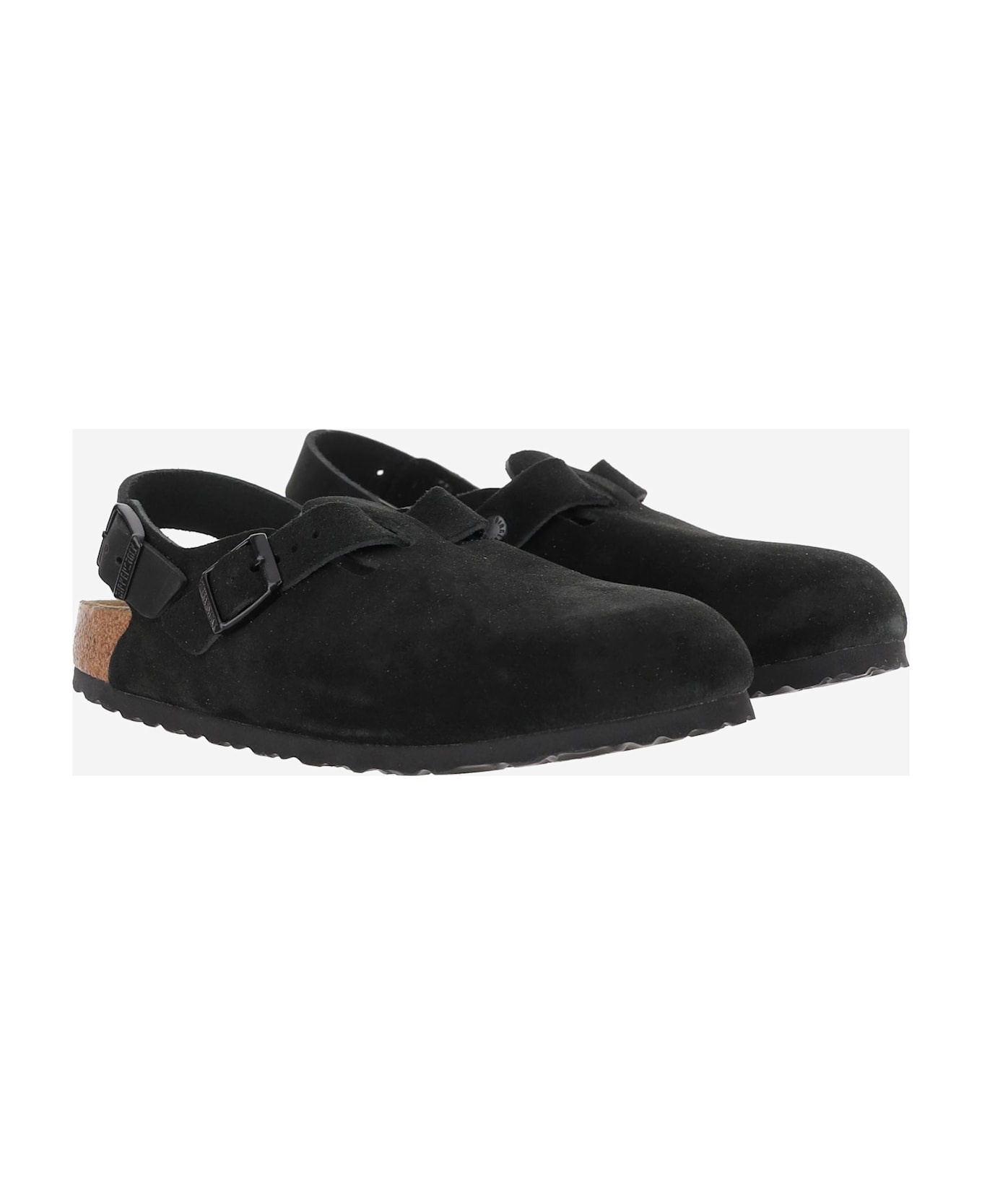 Birkenstock Tokio Suede Sabot - Black