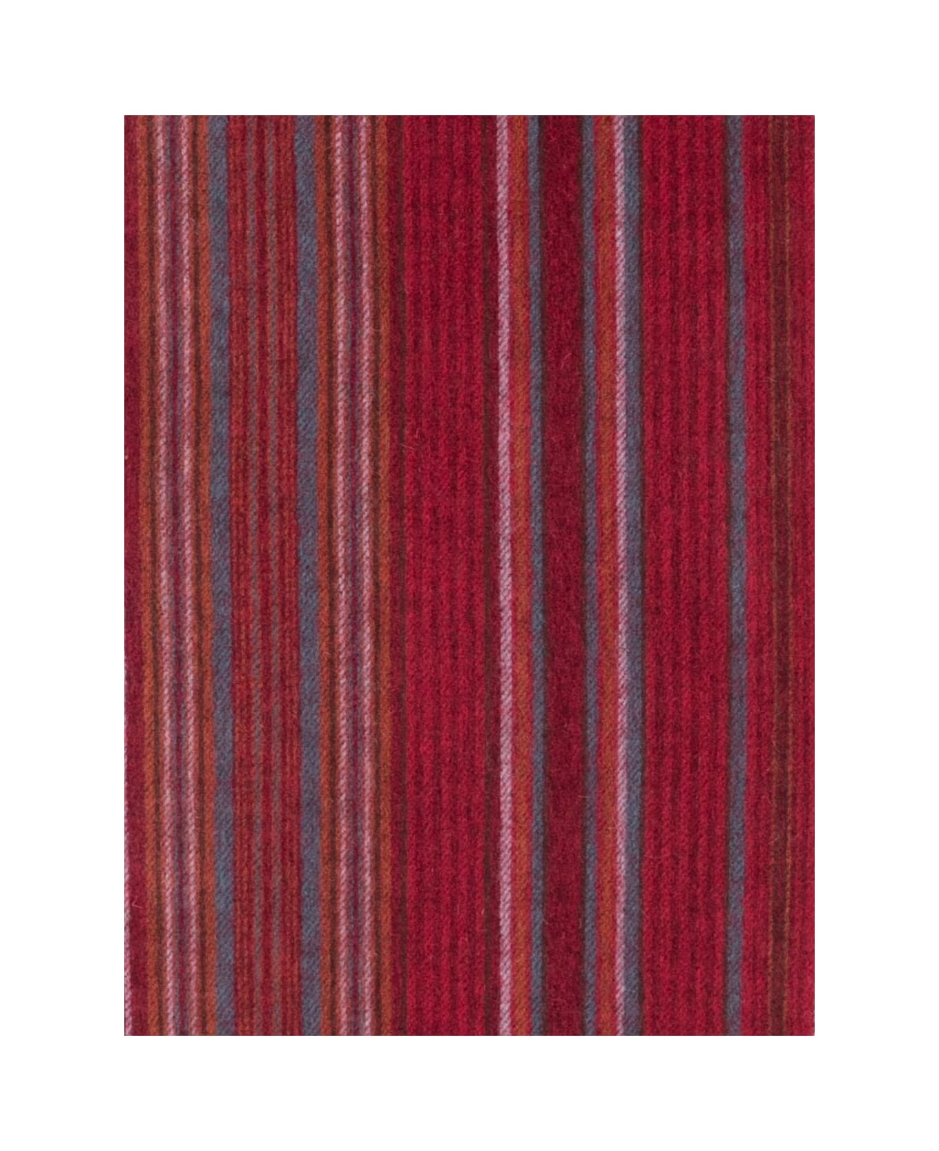 Paul Smith Striped Scarf - Red