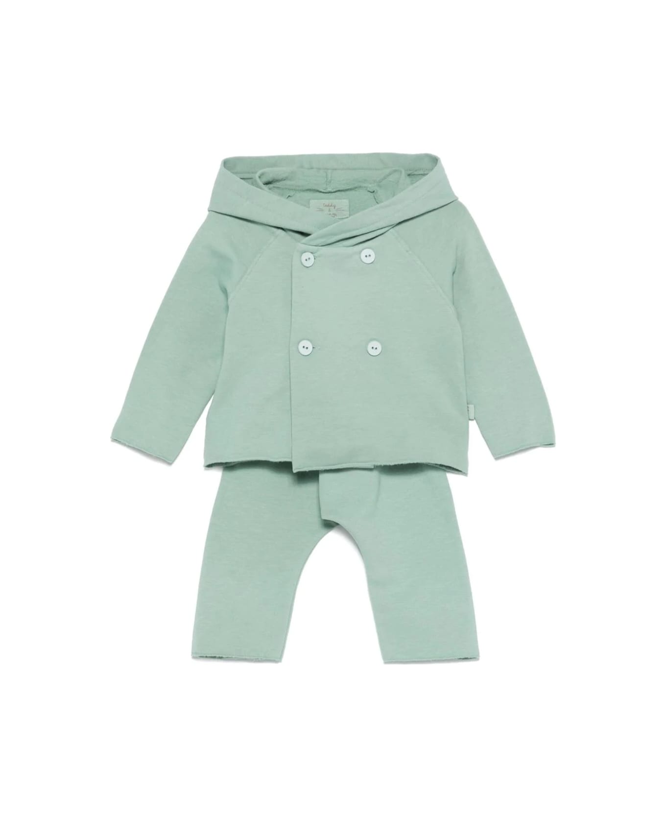 Teddy & Minou Completo In Jersey - Green ボディスーツ＆セットアップ