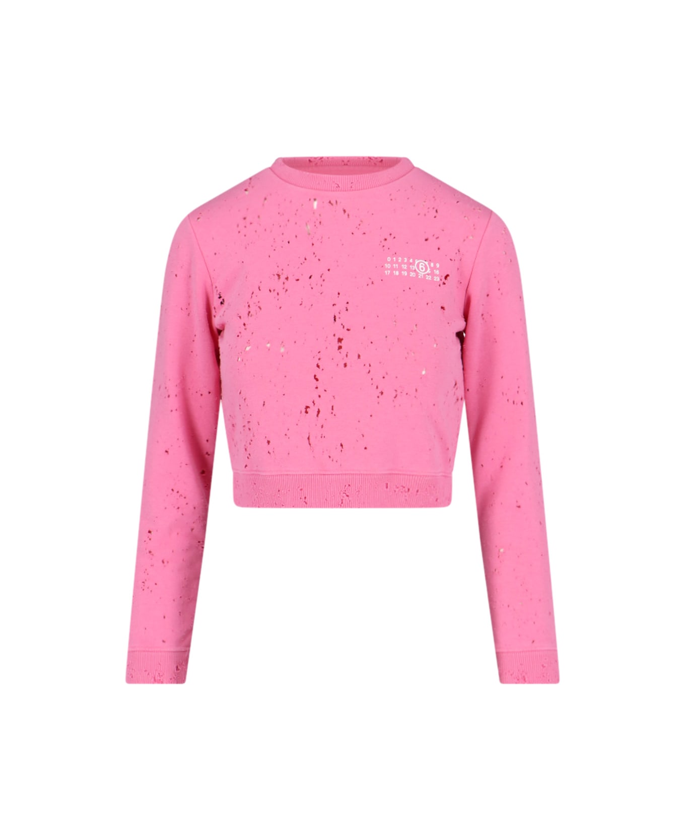 MM6 Maison Margiela Logo Sweatshirt - Pink フリース