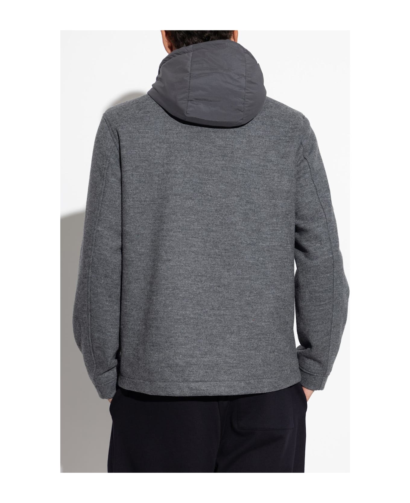 Woolrich Jacket With Hood - Grey
