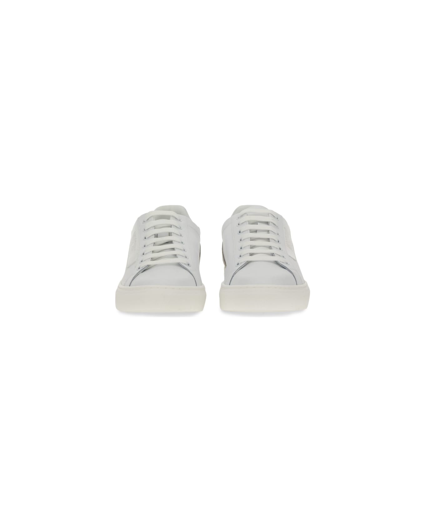 Moschino Sneaker With Logo - WHITE
