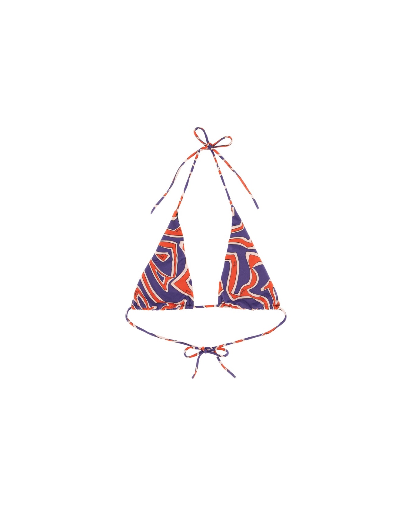 Pucci Maze Print Triangle Bikini Top - MULTICOLOUR