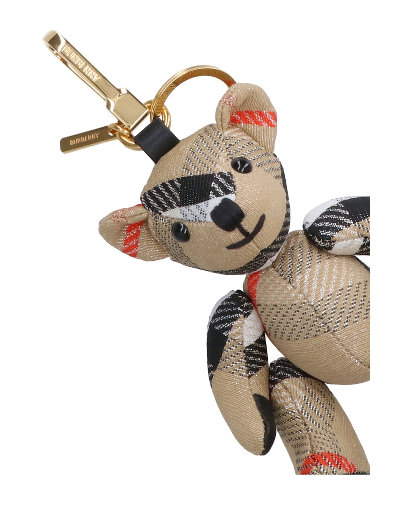 Burberry "thomas" Teddy Bear Keyring Charm - Beige