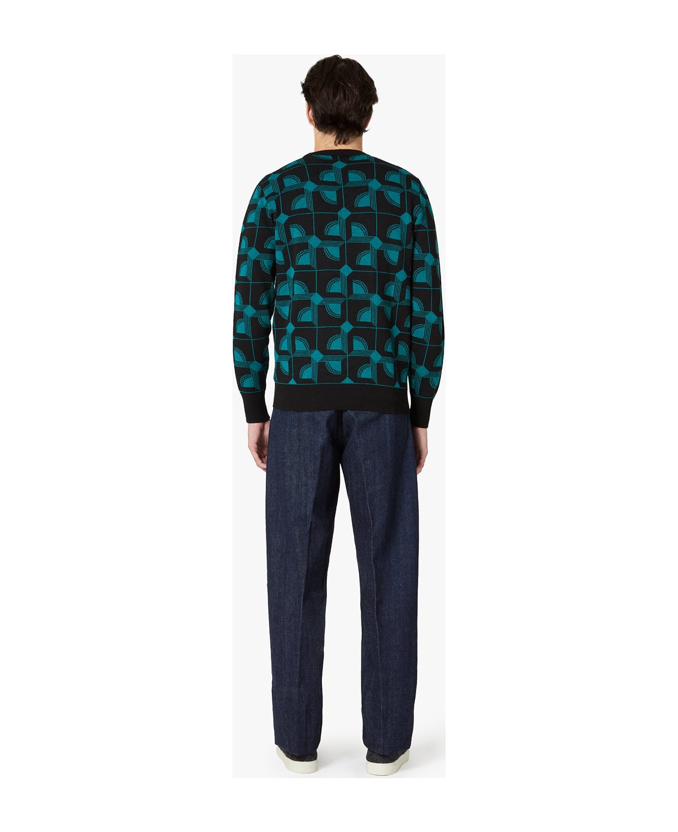 doppiaa Aavellino Jacuqard Wool Crewneck