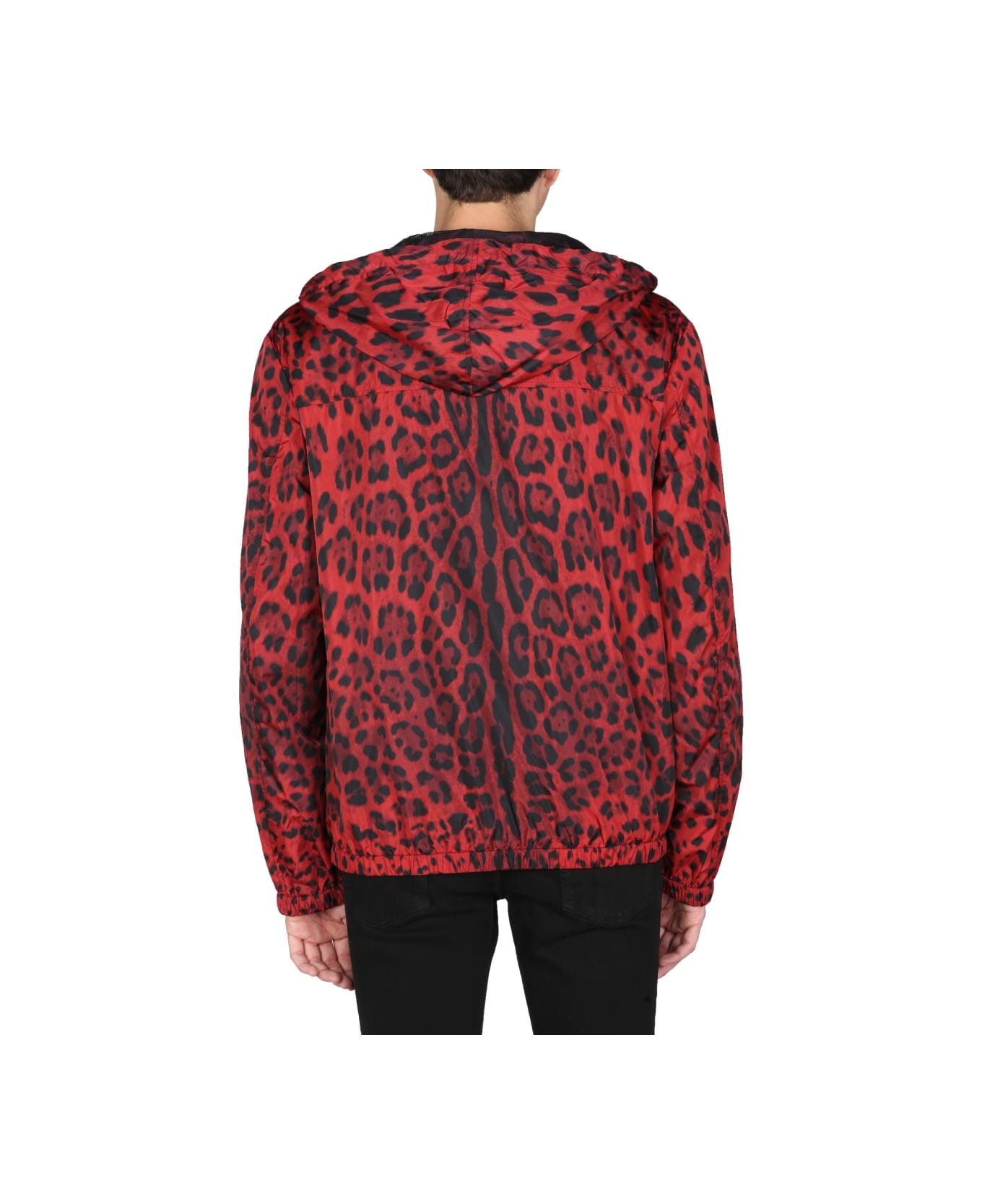 Dolce & Gabbana Jacket With Animal Print - RED