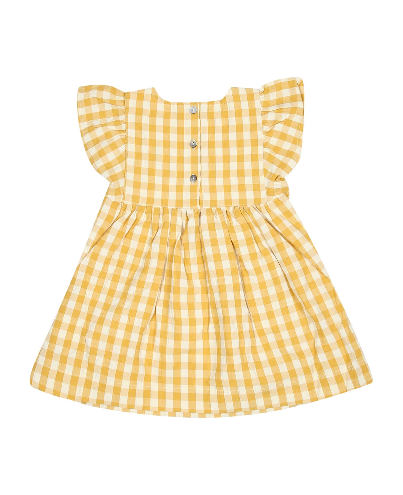 Molo Casual Yellow Dress Chantal For Baby Girl - Yellow