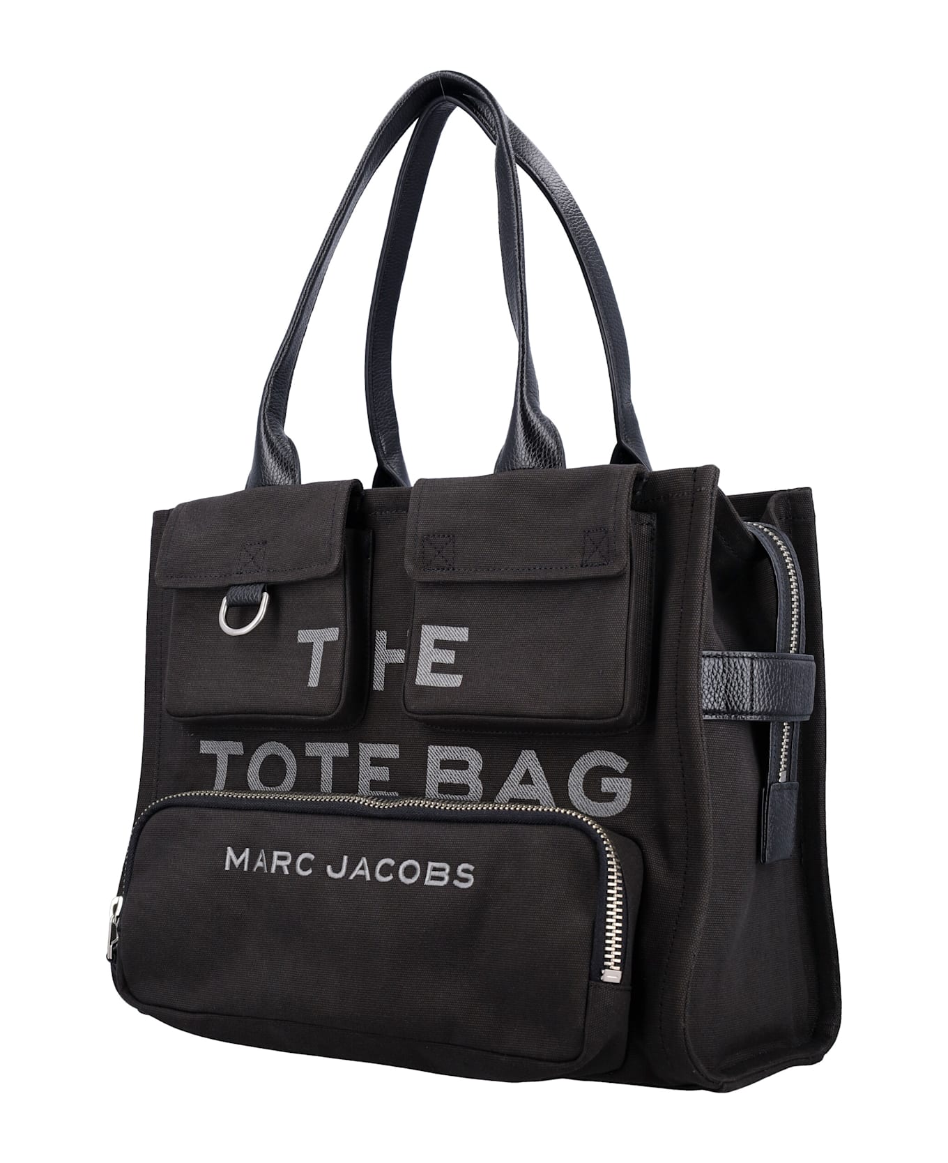Marc Jacobs The Cargo Canvas Large Tote Bag - BLACK
