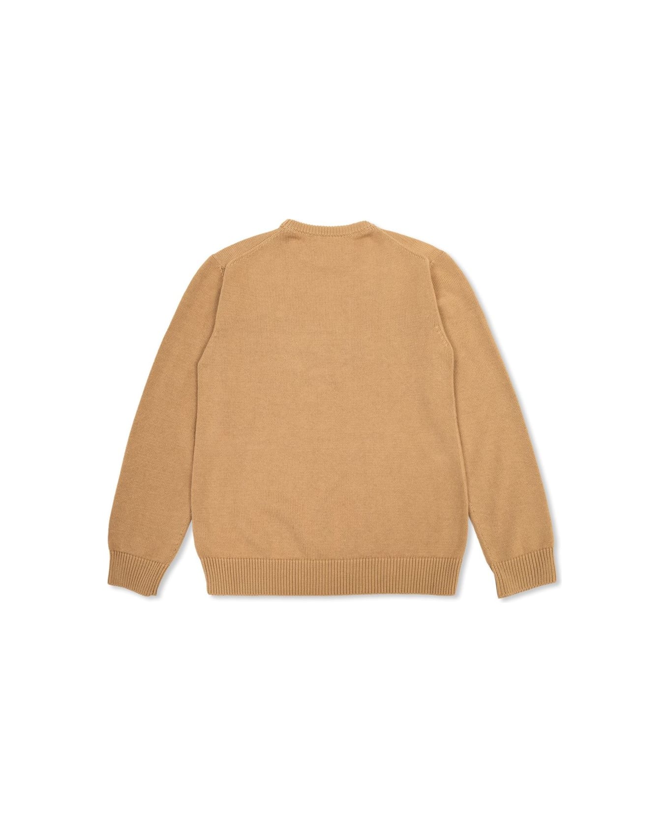 Dolce & Gabbana Logo Embroidered Knitted Pullover - Corda Scuro