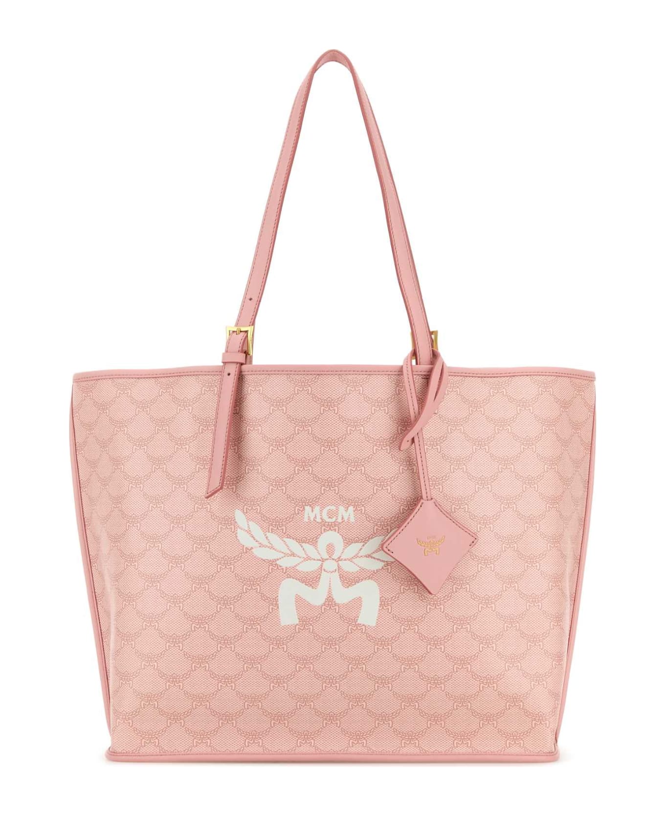 MCM Printed Canvas Himmel Shopping Bag - SILVERPINK