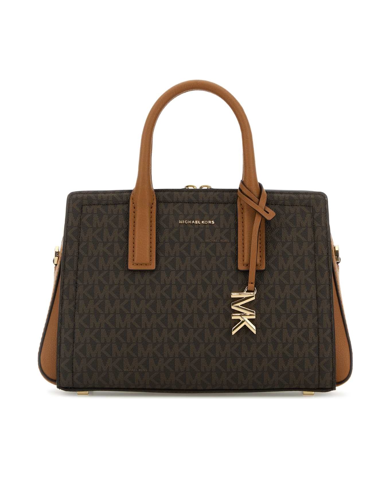 Michael Kors Printed Canvas Small Laila Handbag - BRNACORN
