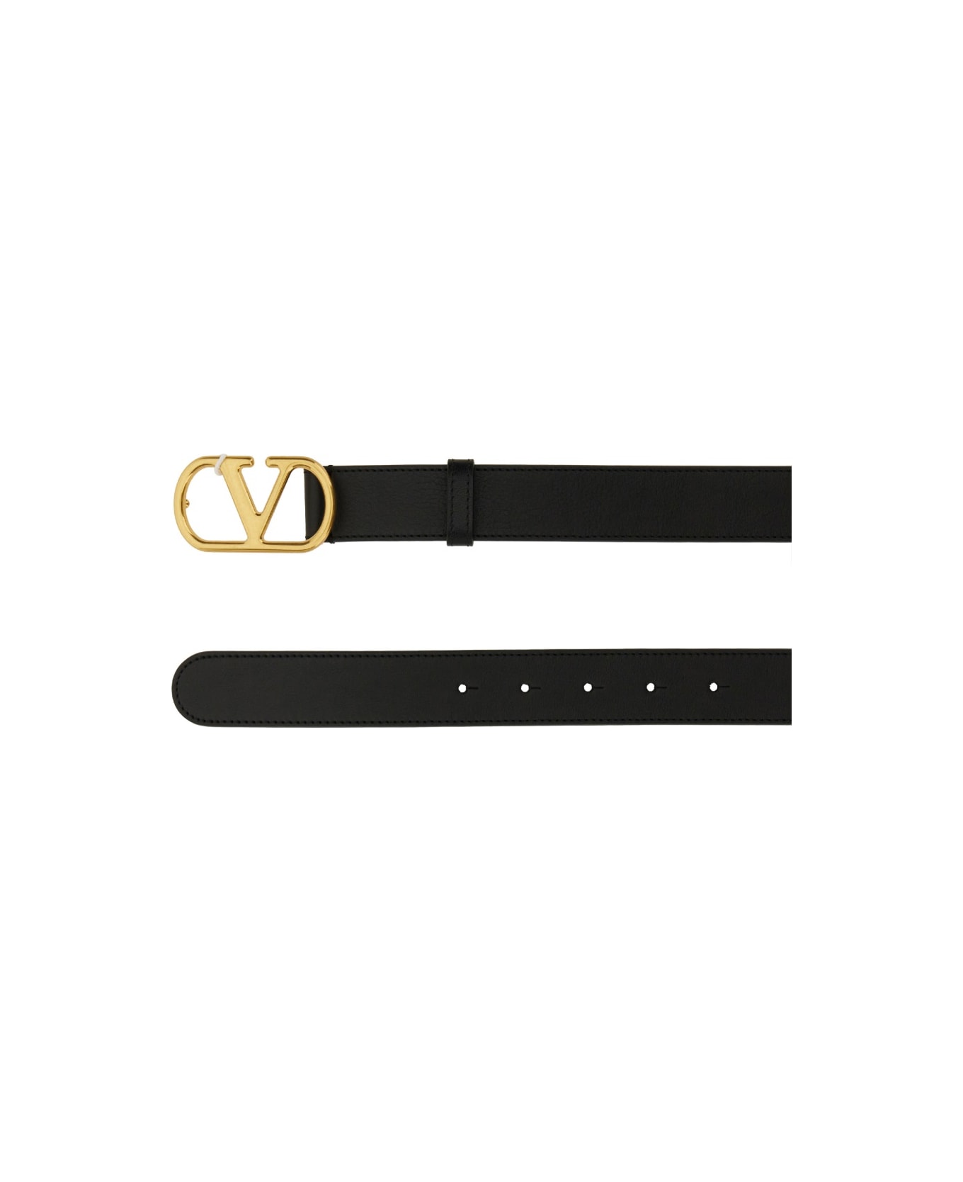 Valentino Garavani "vlogo Signature" Belt - BLACK