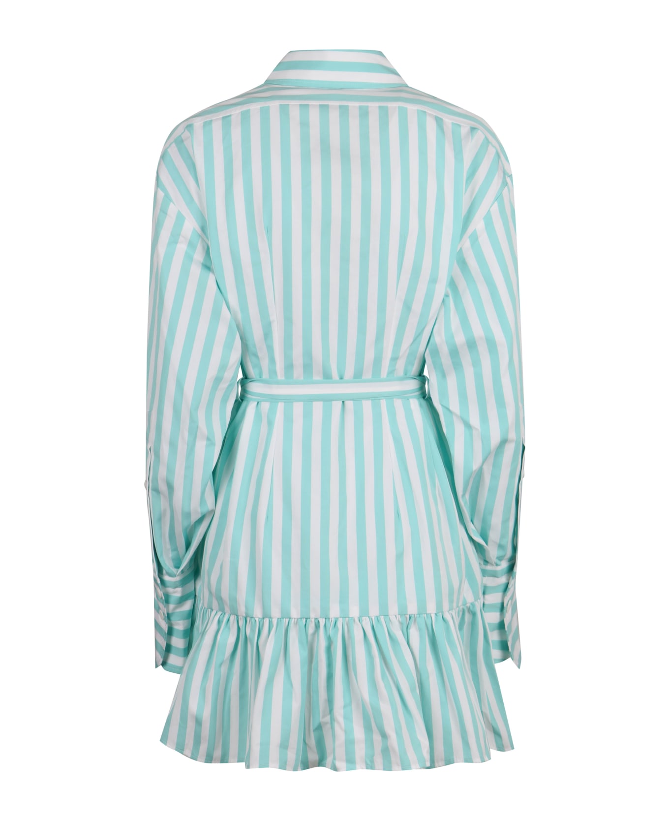Patou Striped Cotton Shirtdress - Light Blue