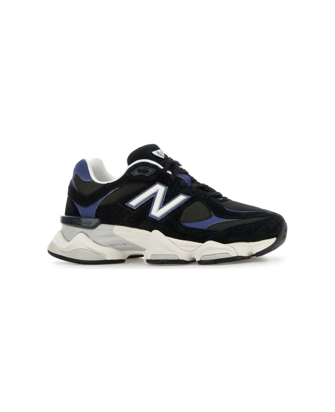 New Balance Multicolor Mesh And Suede 9060 Sneakers - BLACKBLUE