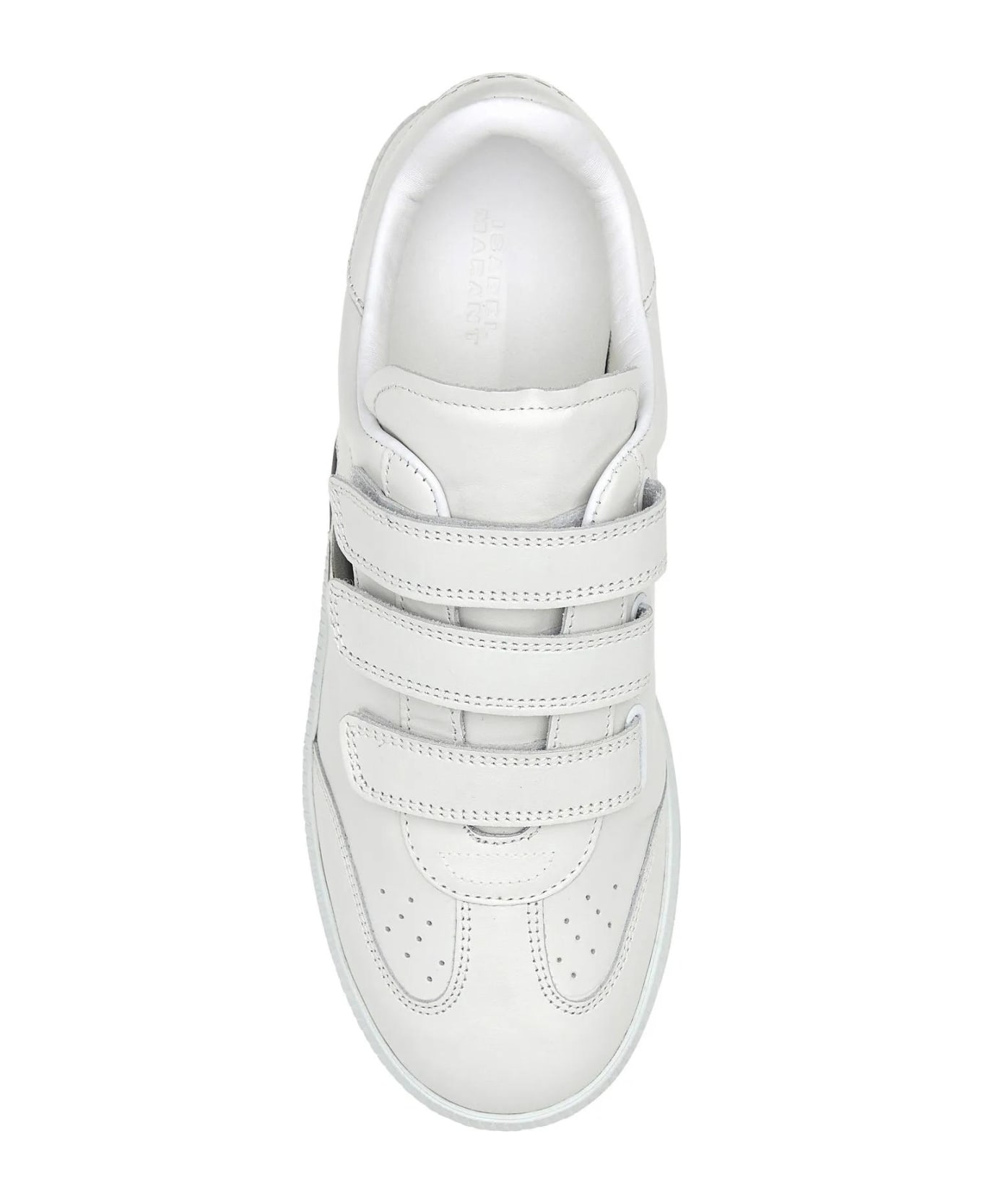 Isabel Marant White Leather Logo Classic Sn Sneakers - White
