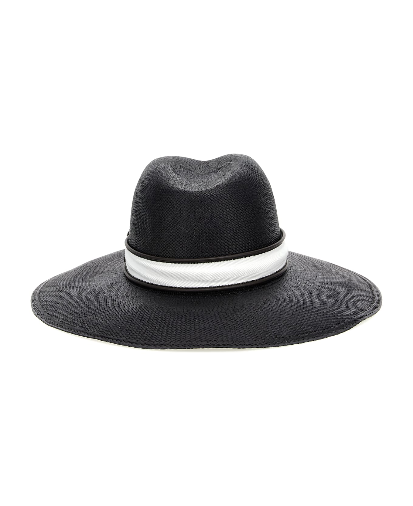 Brunello Cucinelli Fedora Straw - Black  