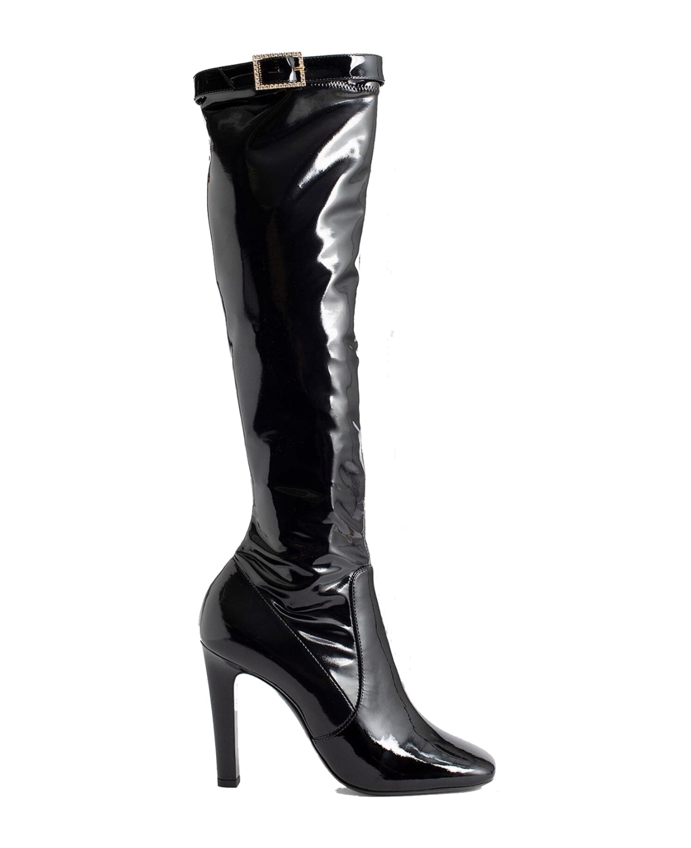 Saint Laurent Leather Boots - Black