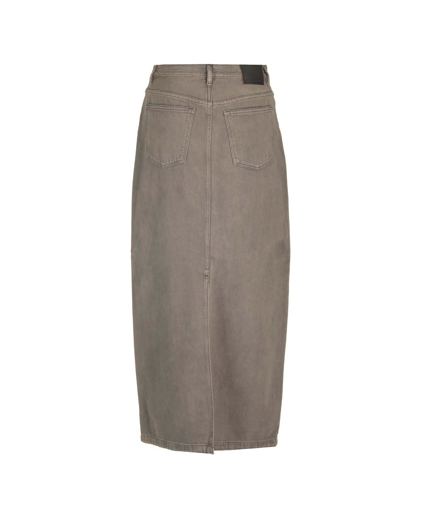 Acne Studios Denim Midi Skirt - Grey