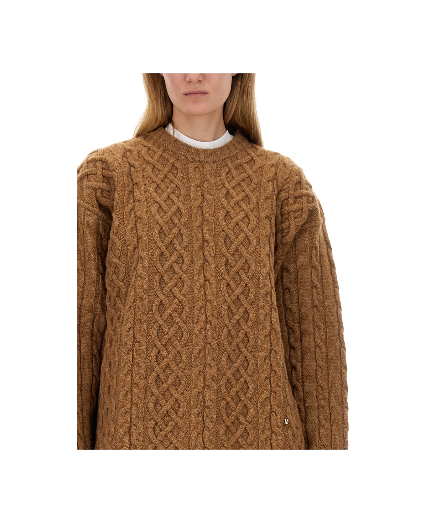 Moschino Oversize Fit Jersey - BEIGE