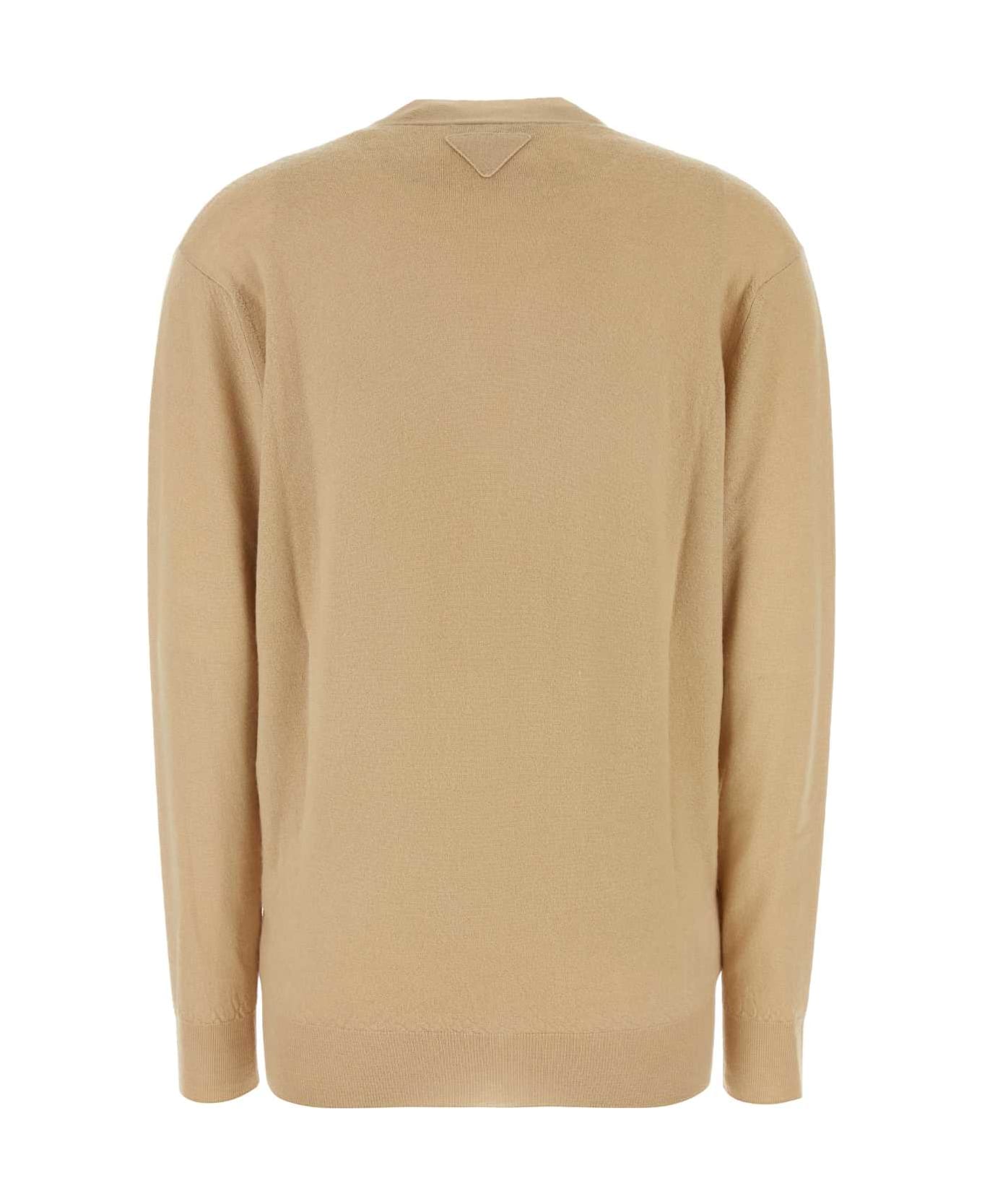 Prada Beige Cashmere Cardigan - ALBINO