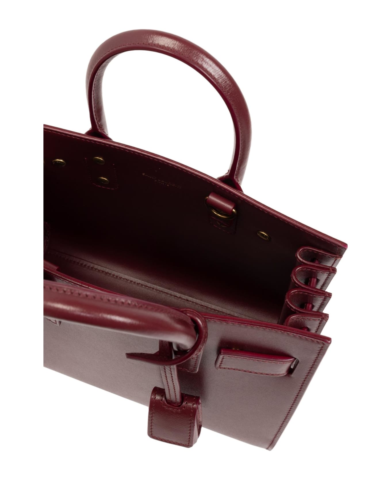 Saint Laurent Shoulder Bag 'nano Sac De Jour' - BORDEAUX