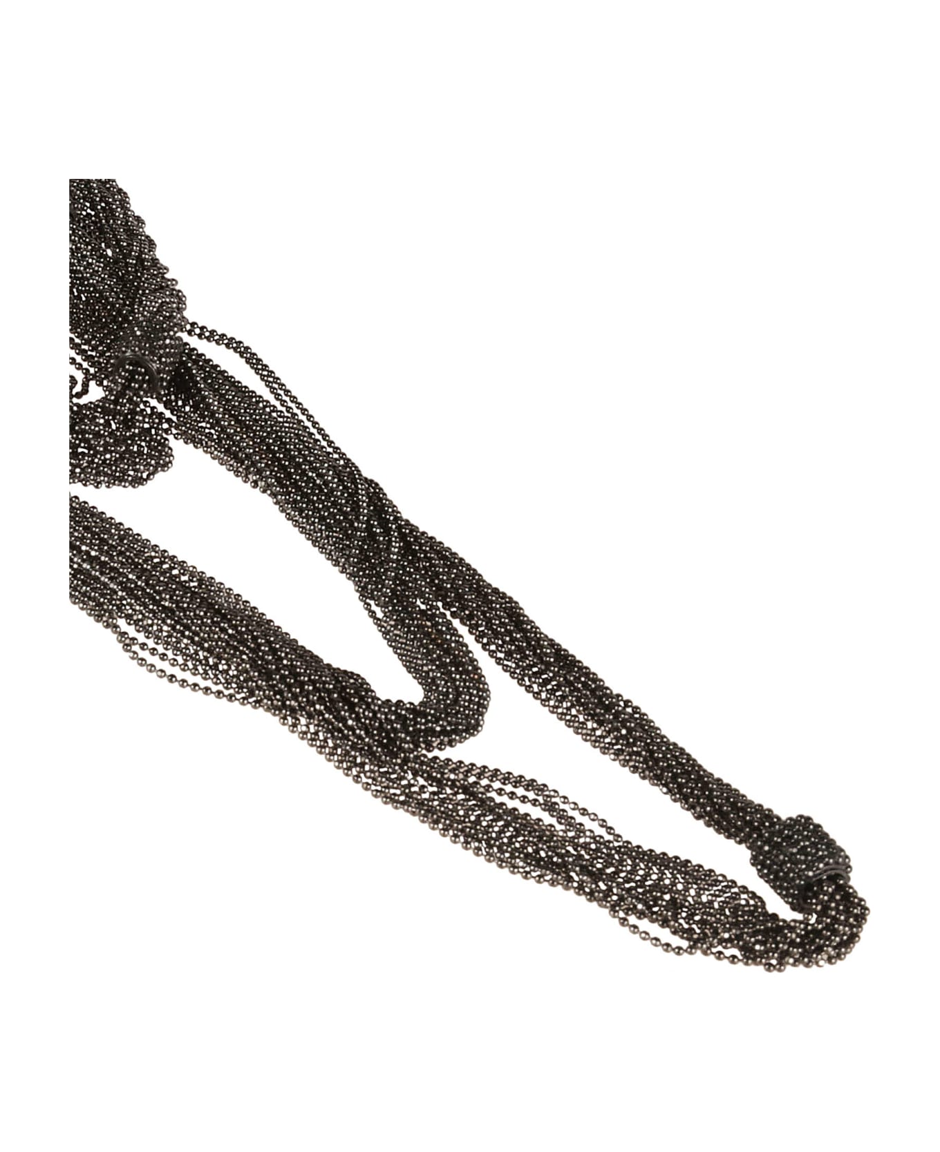 Fabiana Filippi Shiny Multi-lace Necklace - Canna di fucile ネックレス