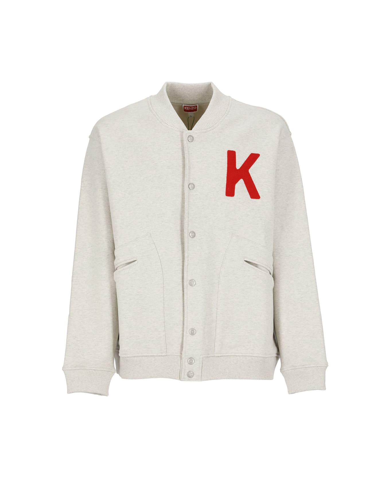 Kenzo Sweatshirt With Embroidery - Grey ジャケット