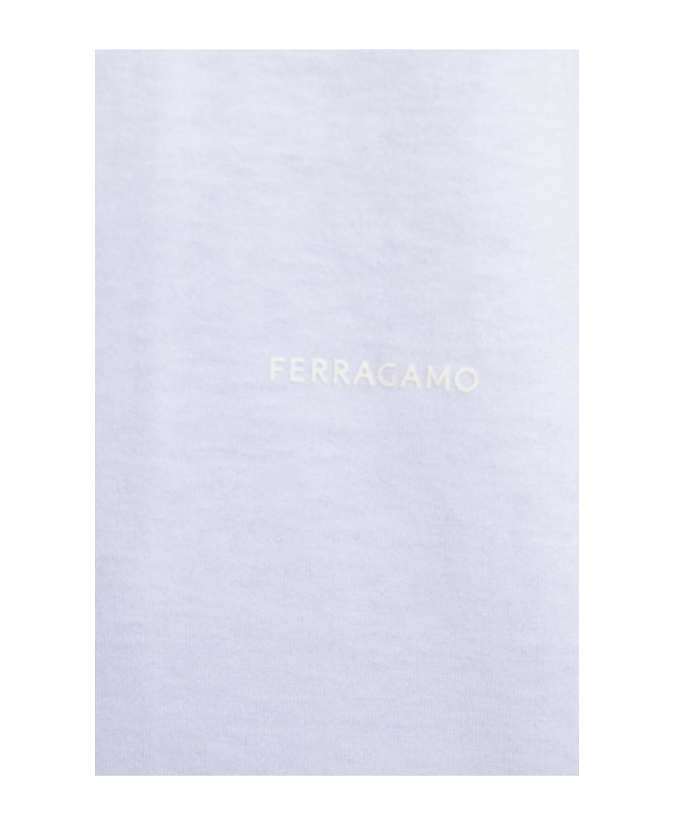 Ferragamo Short-sleeved Crewneck T-shirt - White