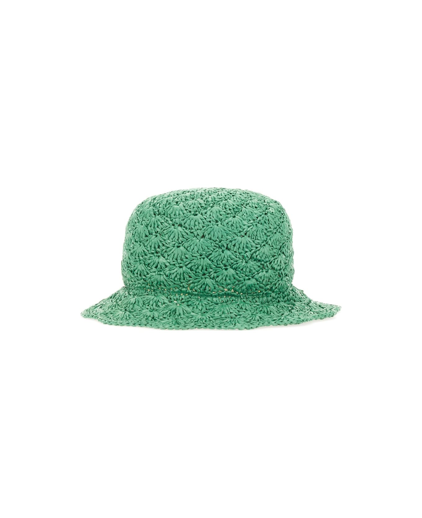 RED Valentino Raffia Bucket Hat - GREEN
