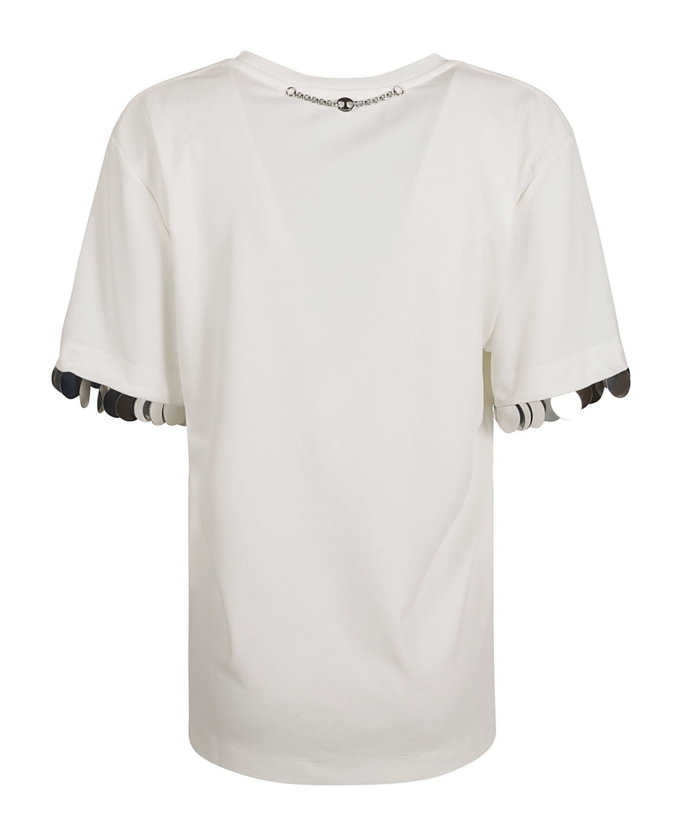 Paco Rabanne Round Neck T-shirt - Coconut Milk Tシャツ