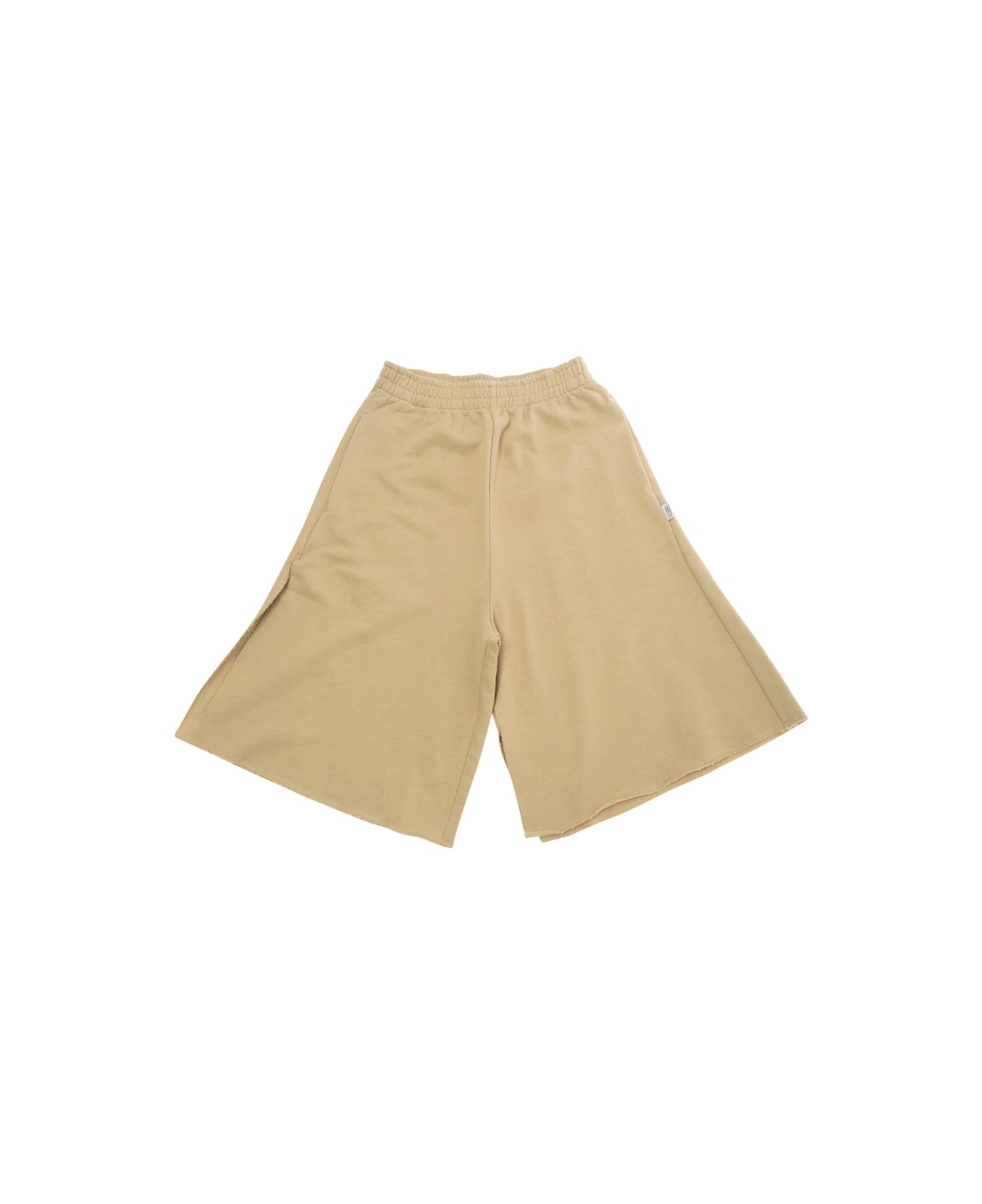 MM6 Maison Margiela Beige Pants With Elastic Waist In Cotton Boy - Brown