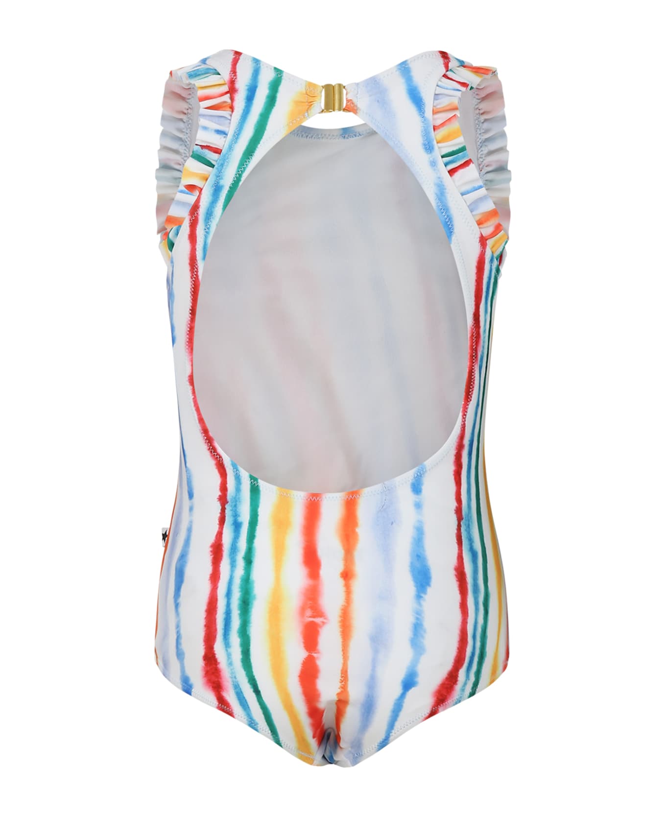 Molo White Swimsuit For Girl - Multicolor