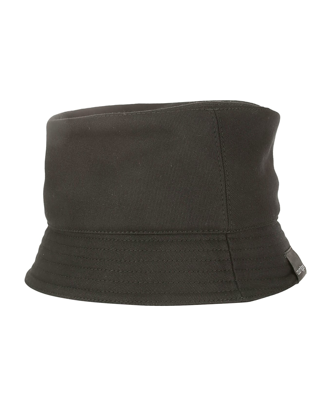 Courrèges Signature Cotton Bucket Hat - BLACK