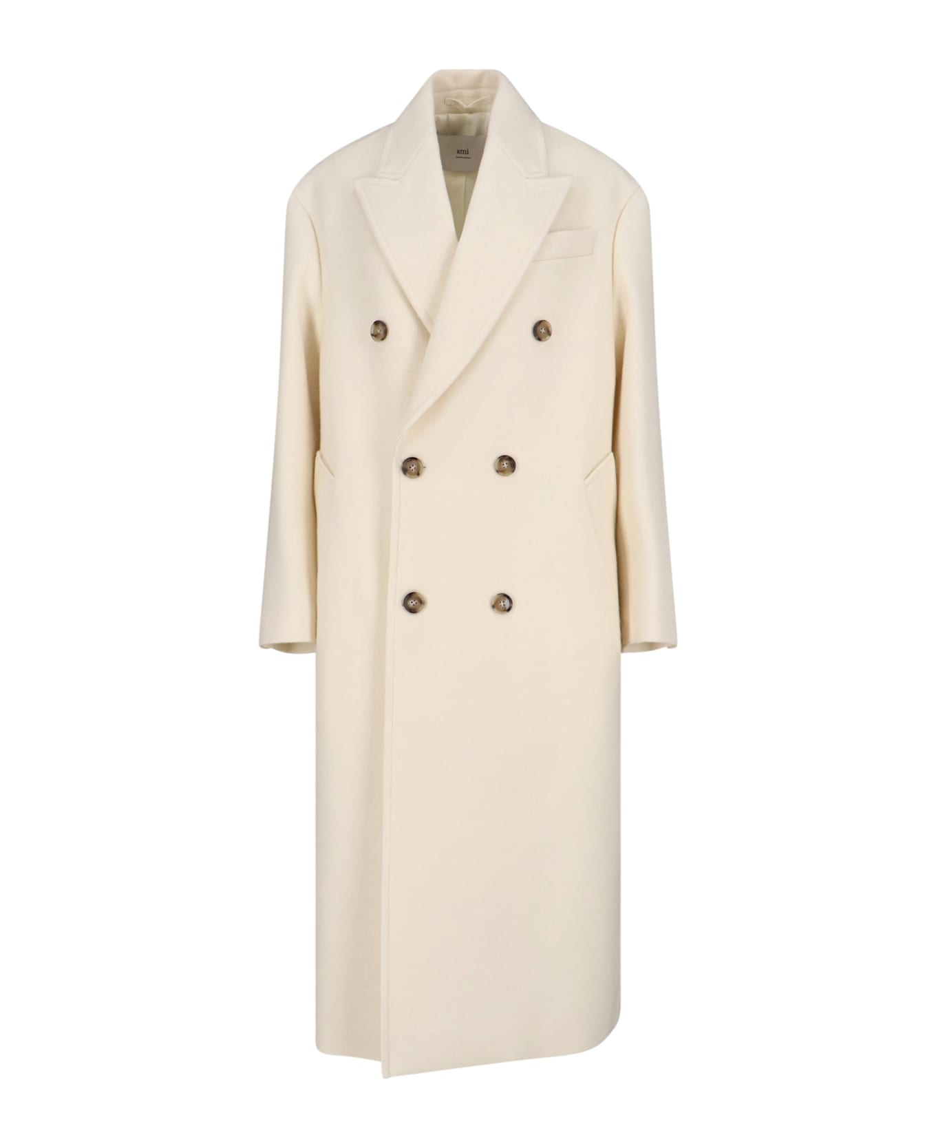 Ami Alexandre Mattiussi Double-breasted Coat - White