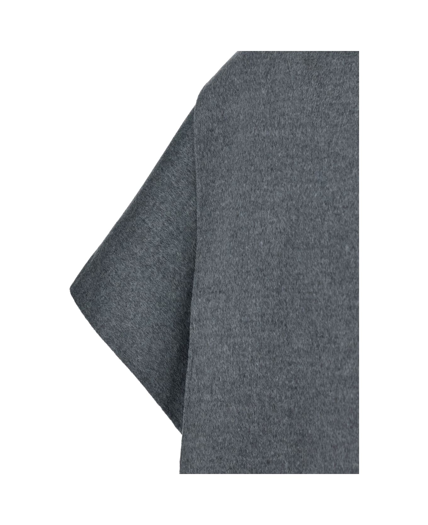 Totême Grey Coat With Scarf In Wool Woman - Grigio