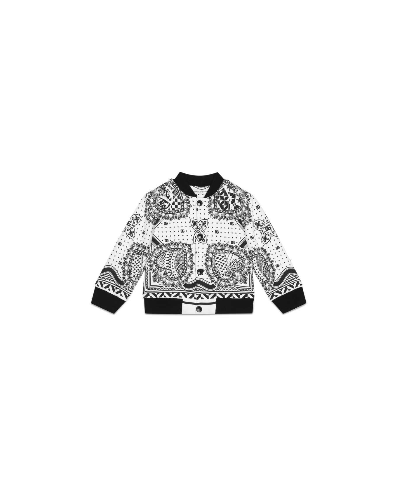 Dolce & Gabbana Sweatshirt With Bandana Buttons - MULTICOLOUR