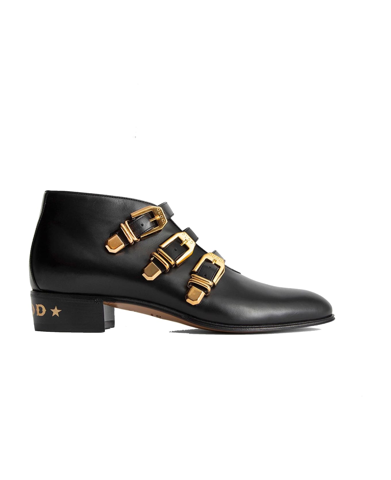 Gucci Leather Ankle Boots - Black