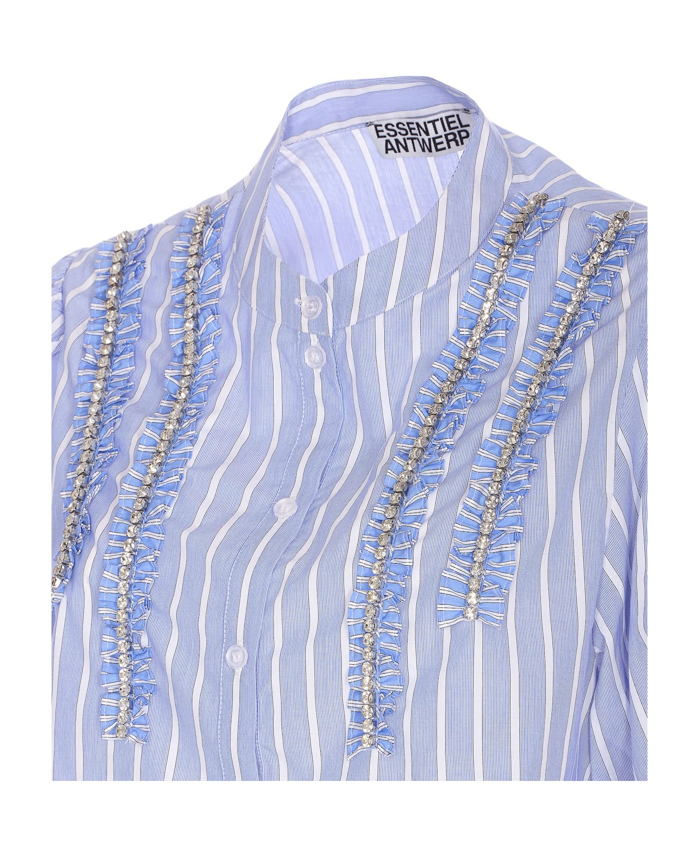 Essentiel Antwerp Ifrill Rhinestone Shirt - Blue