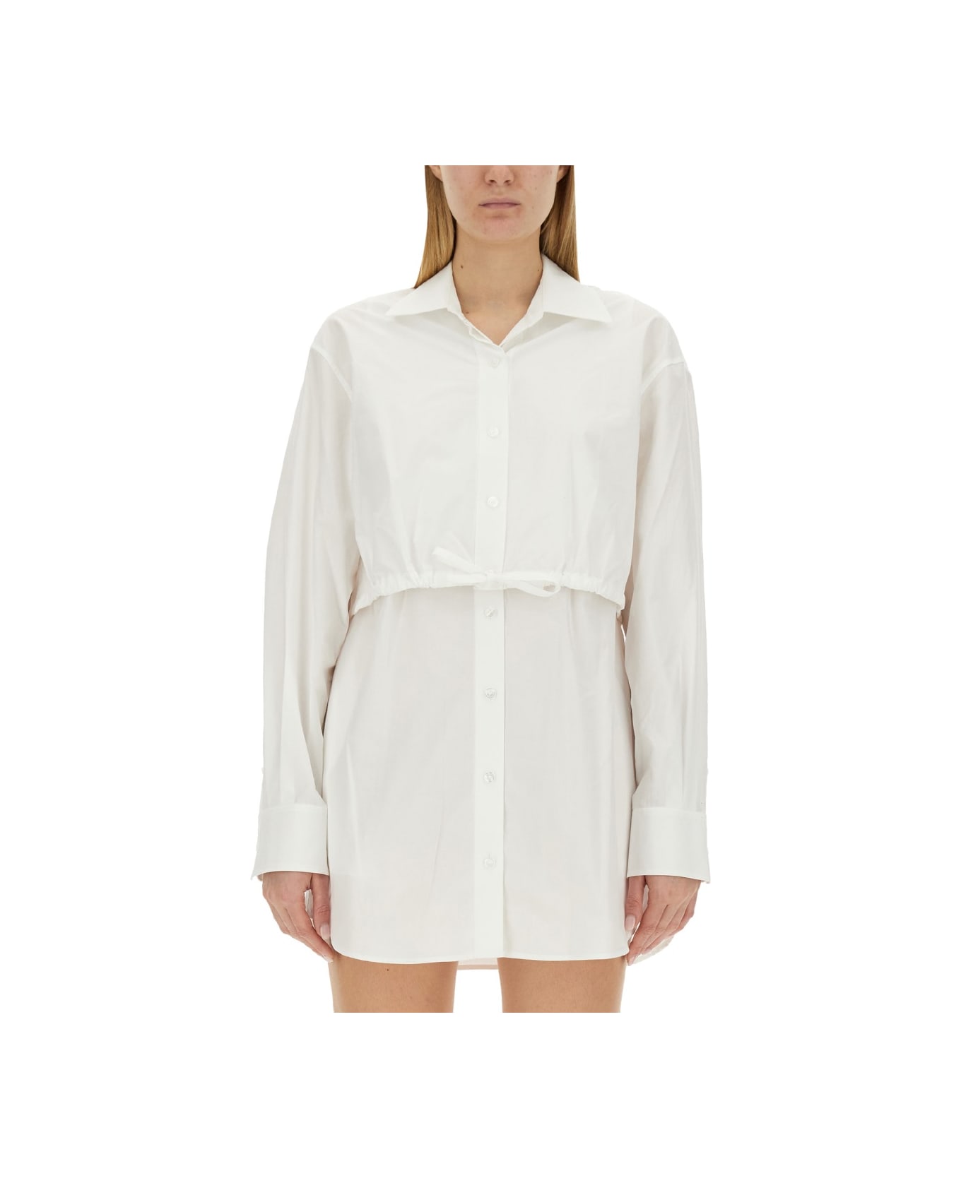 T by Alexander Wang Shirt Dress - WHITE