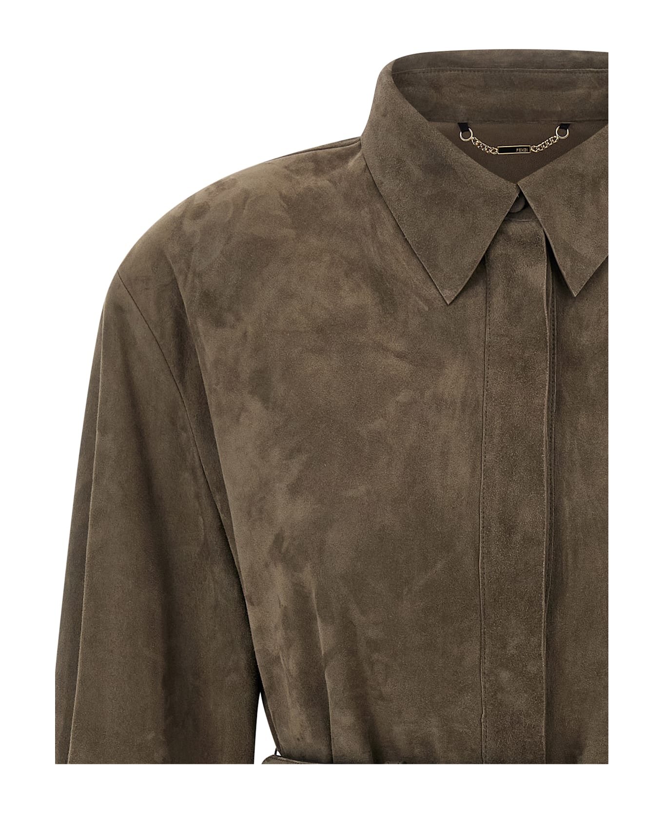 Fendi Suede Shirt