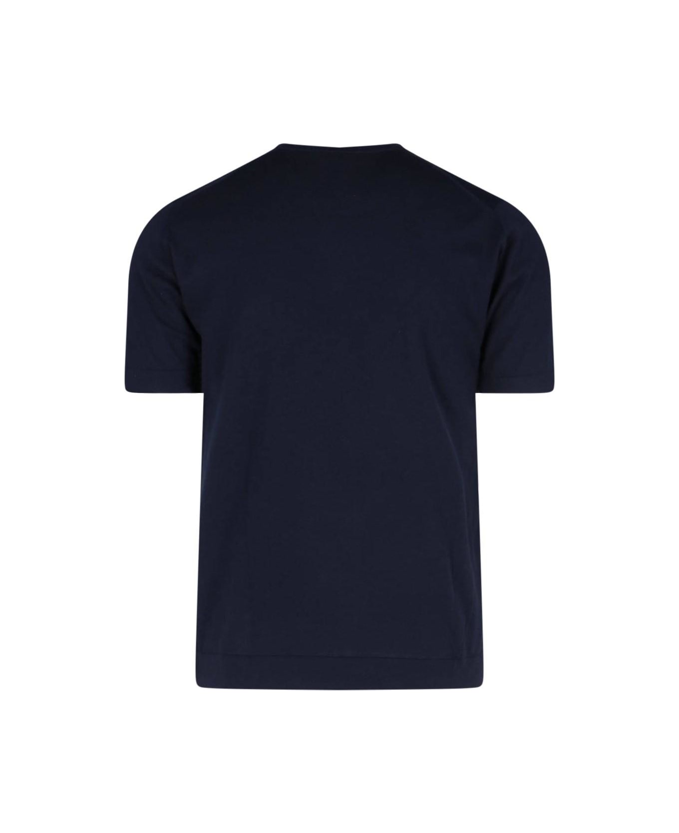 John Smedley 
lorca
 T-shirt - BLUE