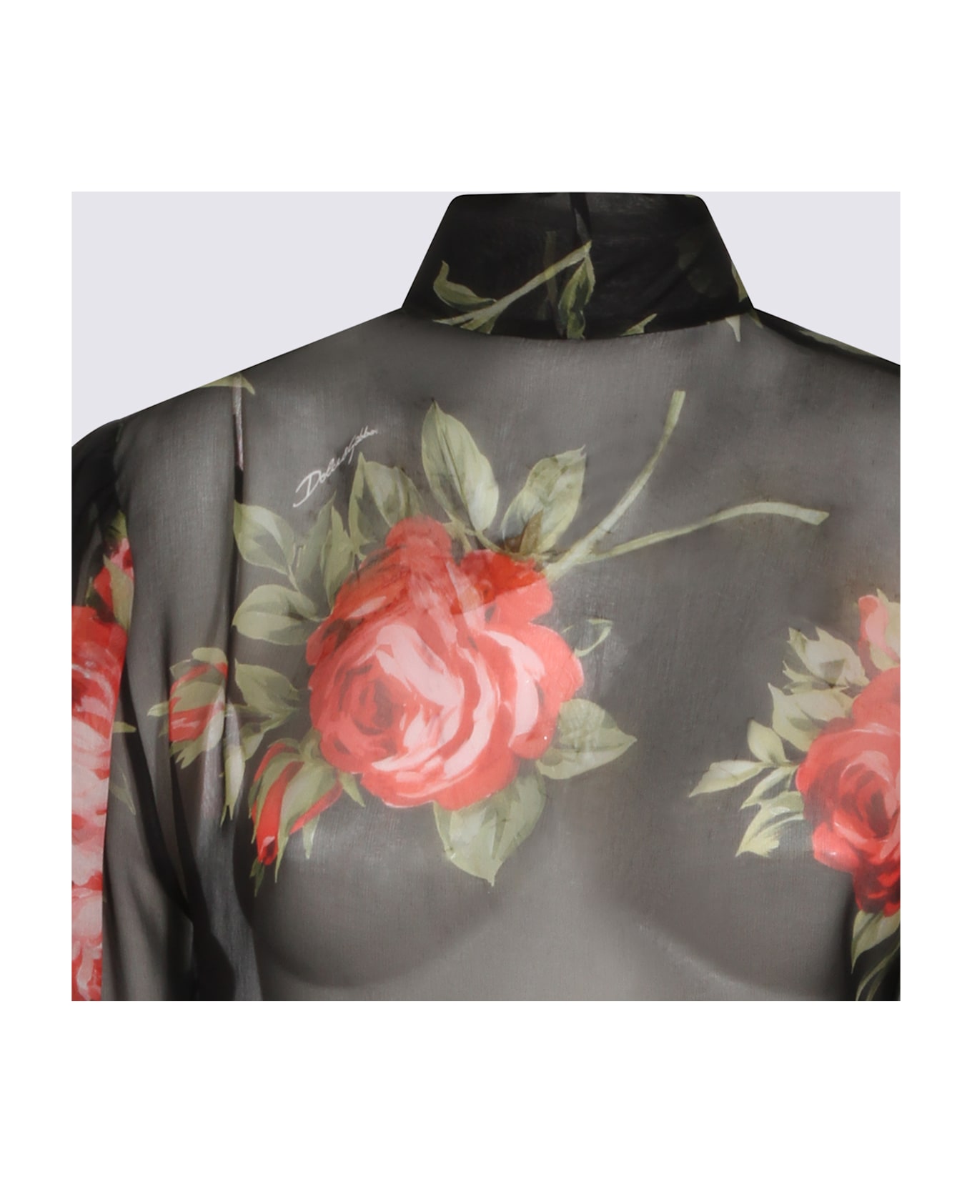 Dolce & Gabbana Black Silk Shirt - ROSE F.DO NERO