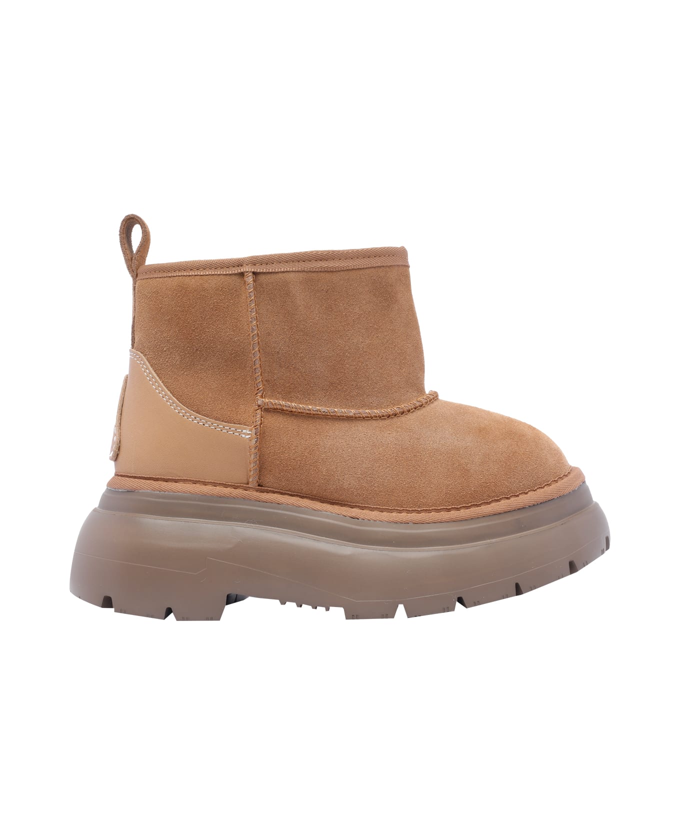 R13 Chunky Shearling Boots - Brown