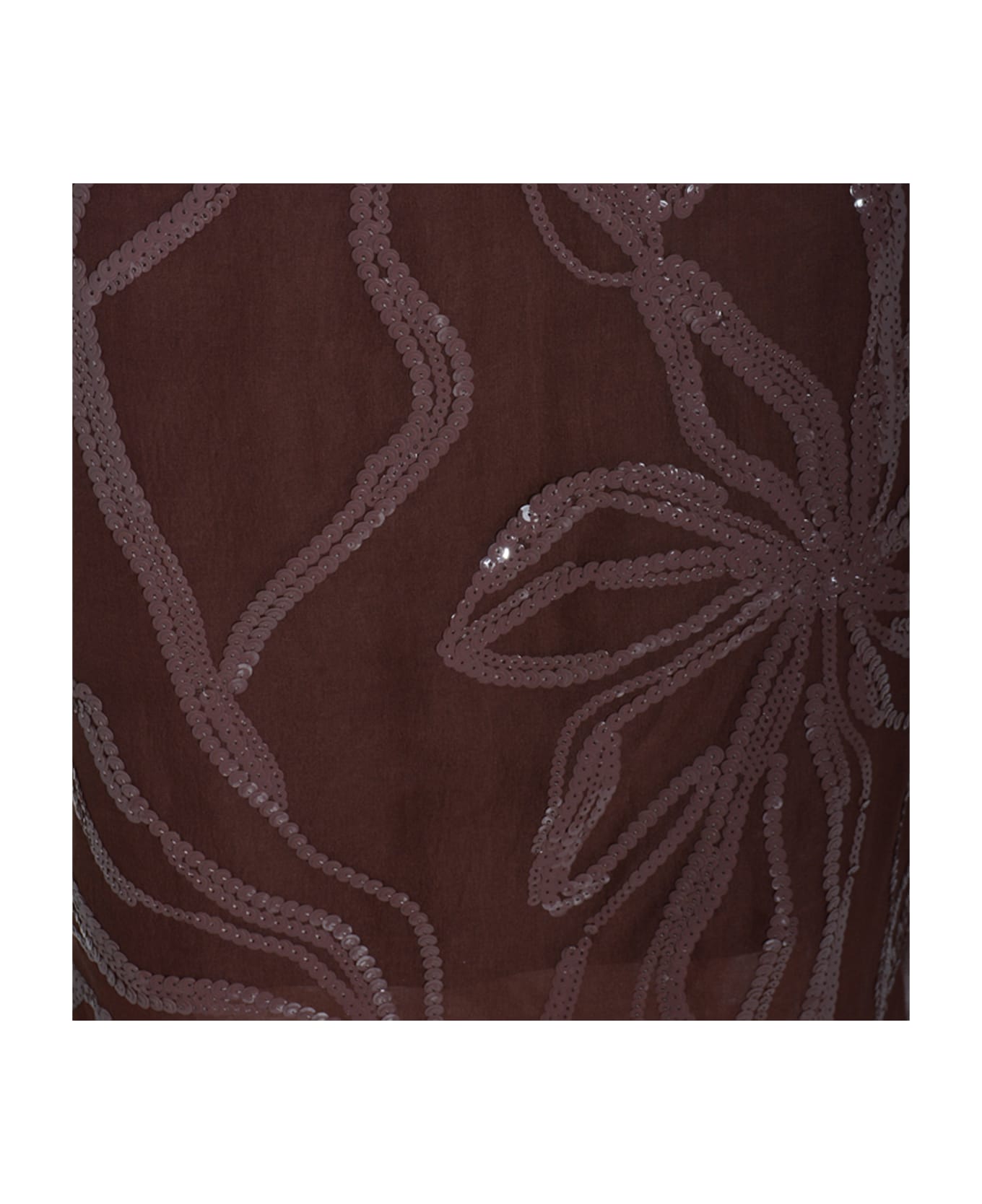 Brunello Cucinelli Bordeaux Silk Skirt - Bordeaux