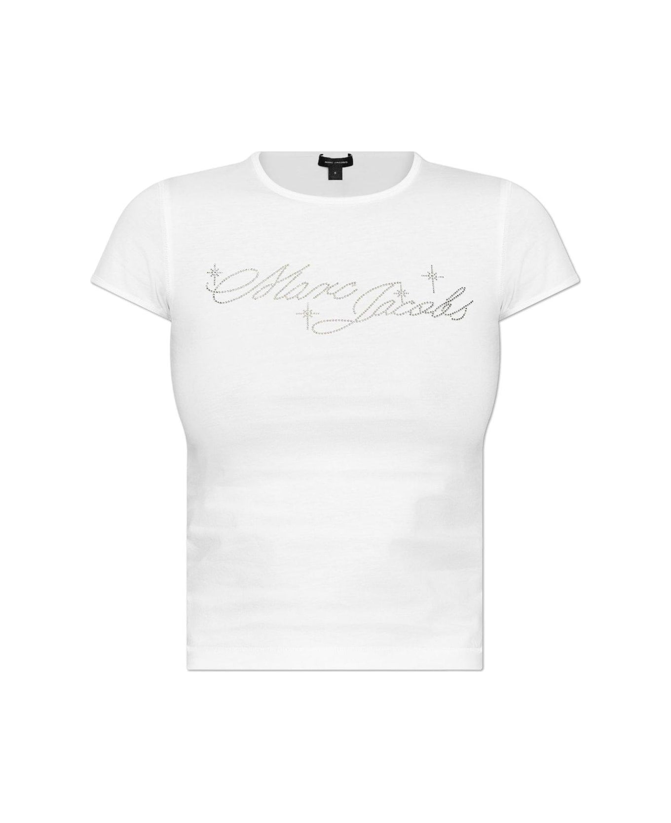 Marc Jacobs Charm Logo Shrunken T-shirt - White